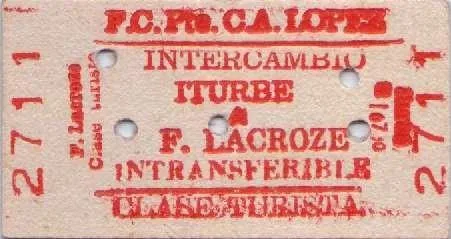 iturbe-09 Antiguo boleto de tren, el de la partida en busca de otros horizontes