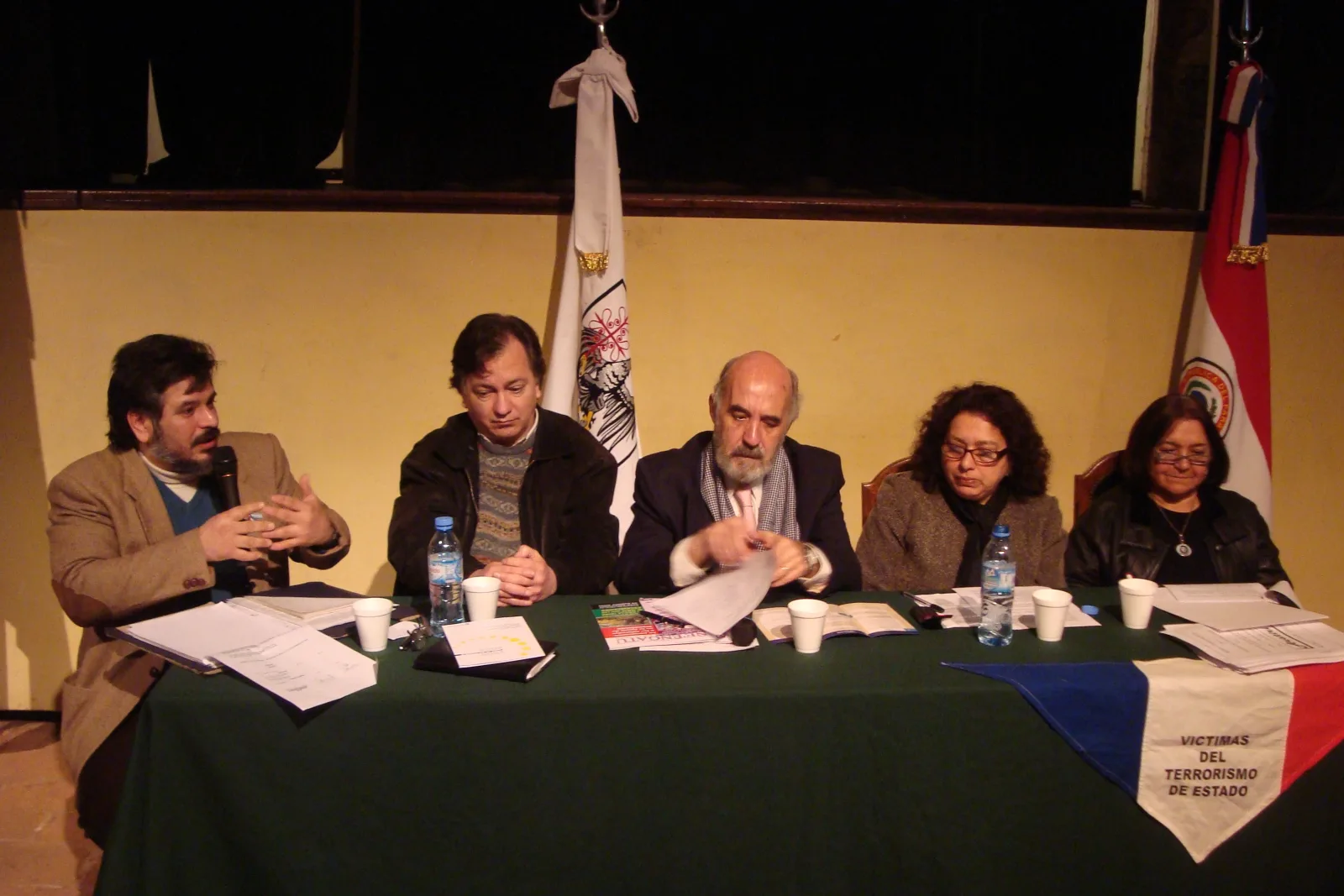 Medio de Comunicación: Gerardo Denis Vera, Epifanio Méndez Vall, Guillermo Fuentes Rey, Ramona Álvarez Fleitas y Teresita Asilvera.