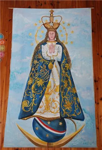 Imagen expuesta en el Hogar Paraguayo de Berazategui (foto Balta)