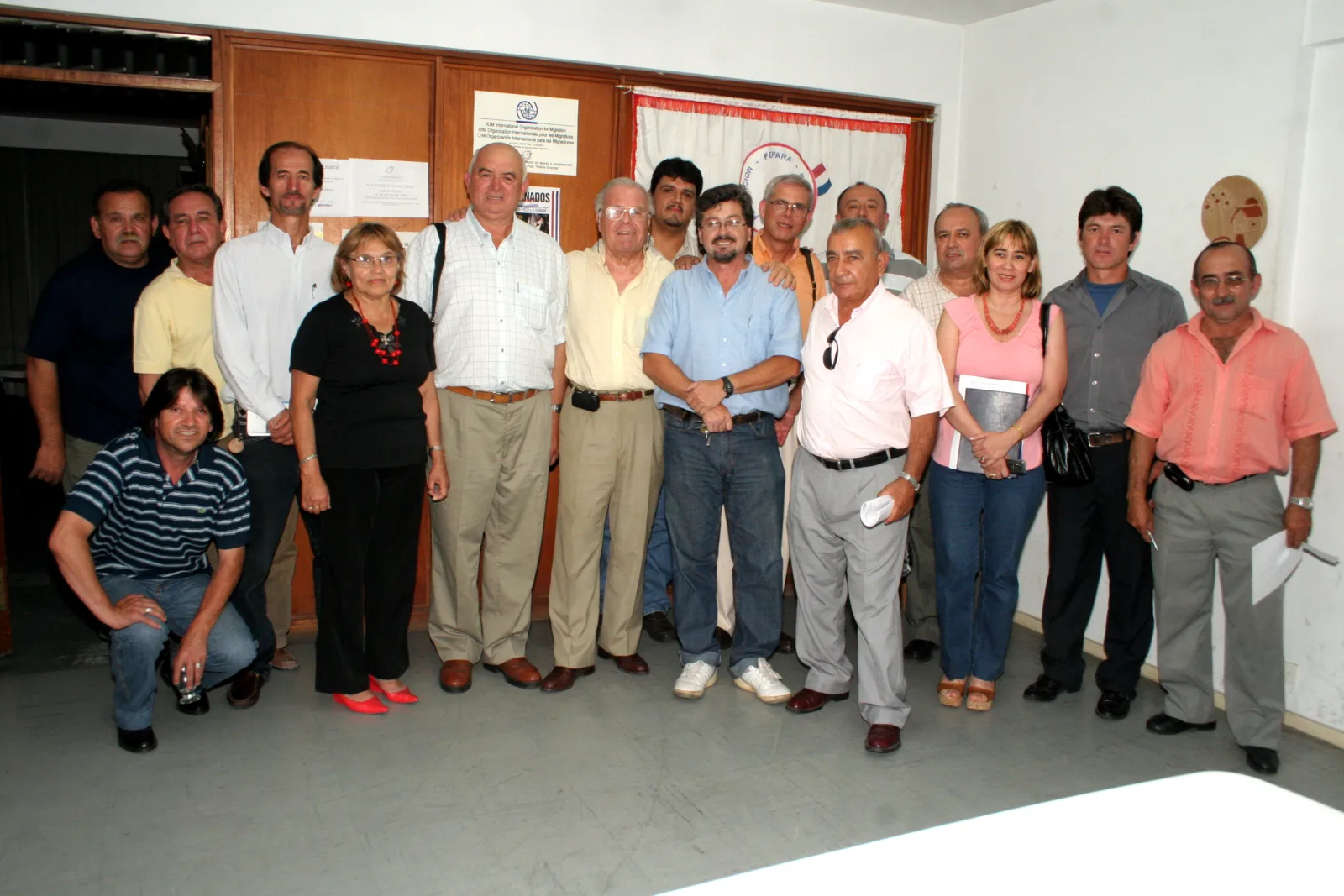 Representantes de centros adheridos a Fepara (foto Oscar)