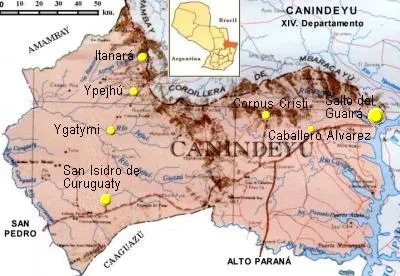 Mapa_Departamento_Canindeyu_Paraguay