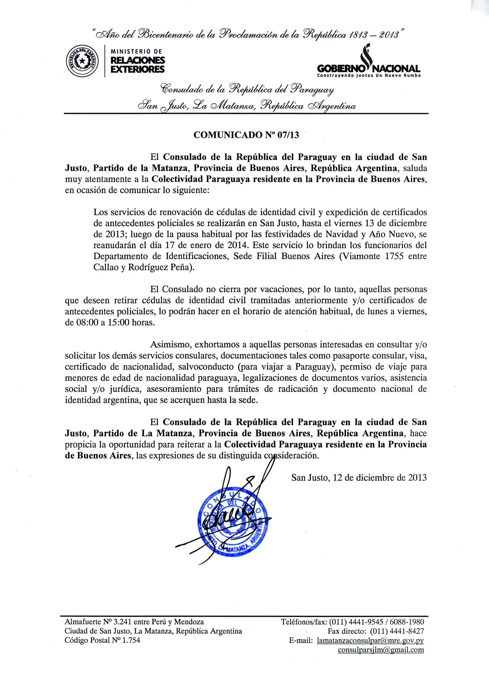 COMUNICADO 07_13