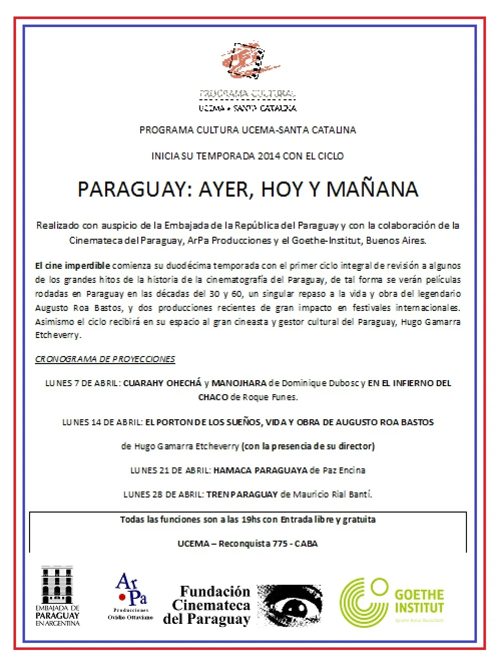 PARAGUAY HOY Y MAÑANA 07-04-14