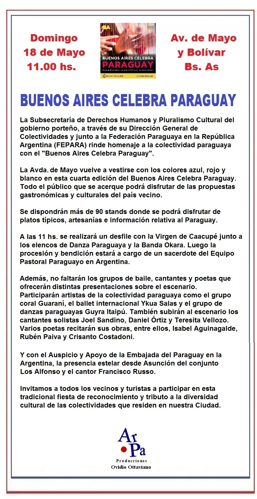 Buenos Aires celebra paraguay 18-05-14