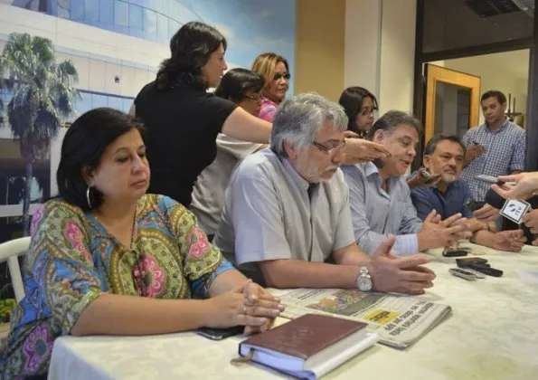 Senadores Esperanza Martínez, Fernando Lugo, Hugo Richer y Sixto Pereira (foto abc.com.py)