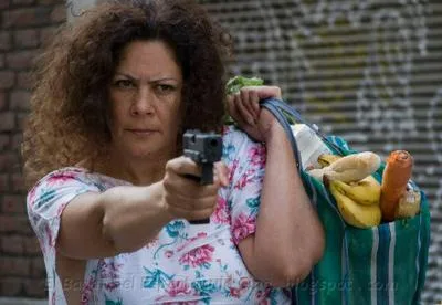 Interpretando el papel de Matilde en la película "Madraza"