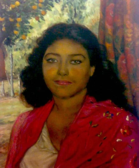 "LA MESTIZA” - Óleo sobre tela de 40 x 50 cm.