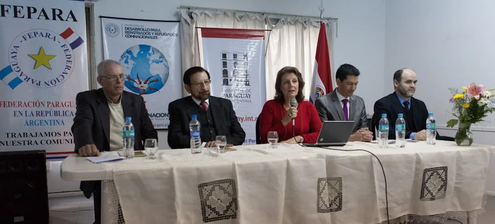 Andrés Balbuena, Luis Bogado Poisson, Mabel Causarano, Bruno Jaén Bohórquez y Rodolfo Serafini