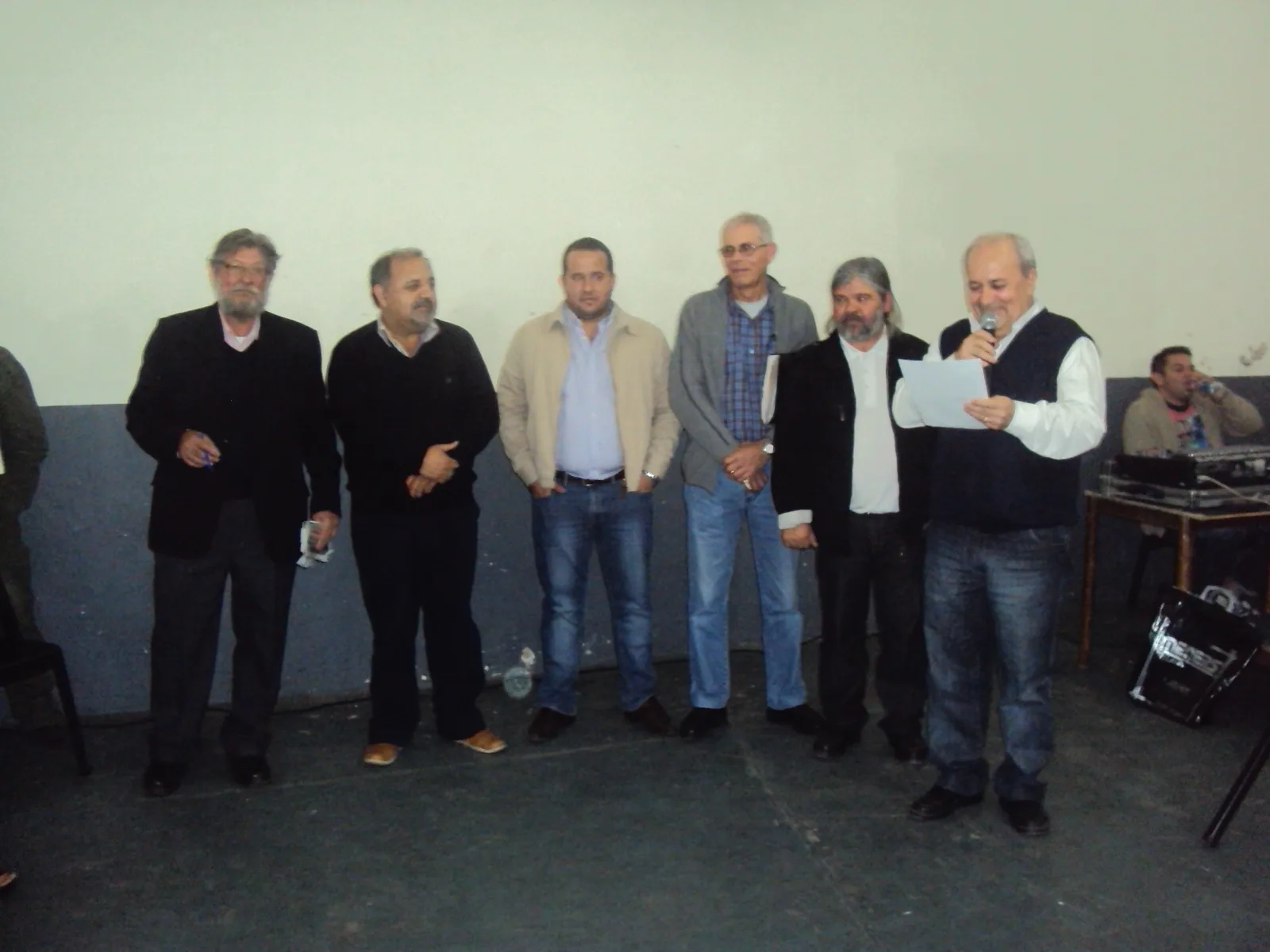 Algunos integrantes de la Comisión Organizadora de la jornada.