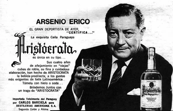 En pleno apogeo, publicitó la caña-símbolo del Paraguay: Aristócrata