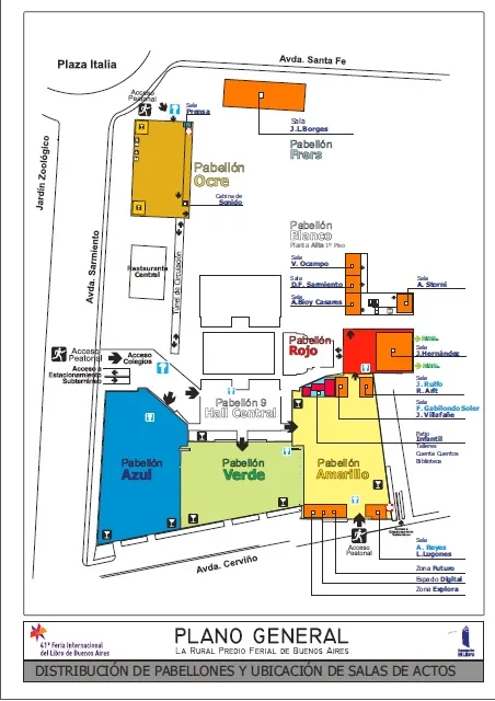feria del libro 2015 plano
