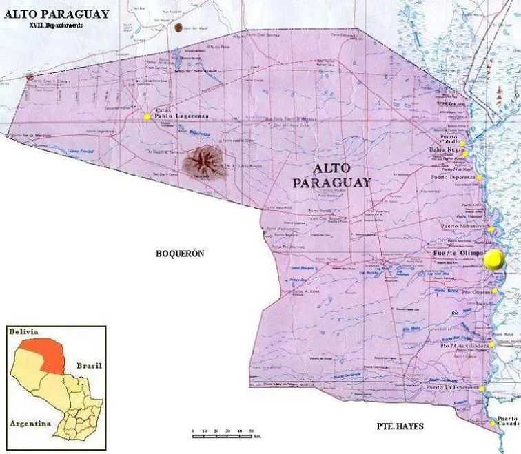 Mapa Alto Paraguay