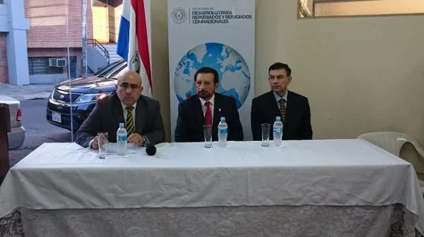 De izq. a derecha: Edgar Rodas , Luis Bogado-Poisson y Luis Alberto Servín