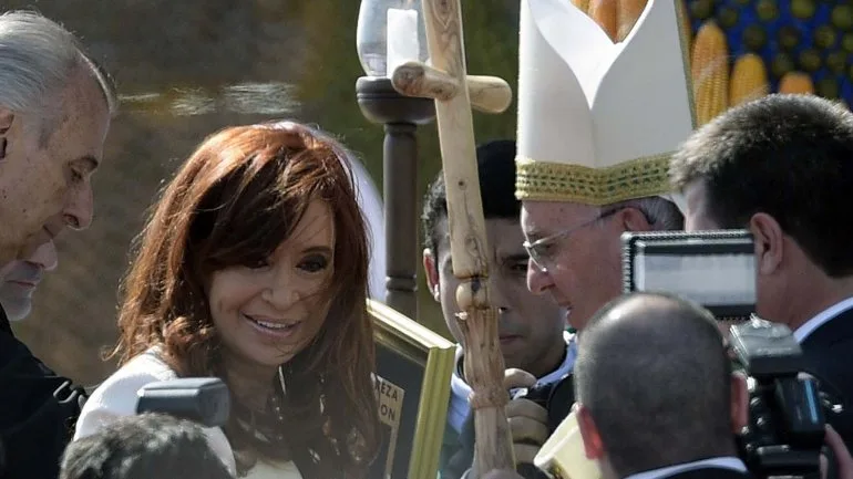 Papa Francisco con Cristina Kirchner (AFP)