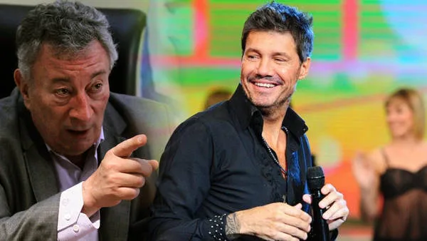 Luis Segura y Marcelo Tinelli (foto clarin.com)