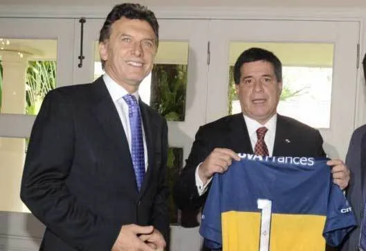 También el deporte los une: Macri con Cartes en Paraguay (foto de archivo)
