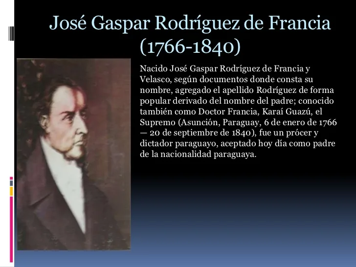 Gaspar Rodríguez de Francia va