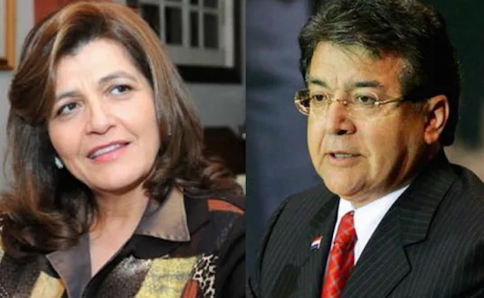 Blanca Ovelar y Nicanor Duarte Frutos