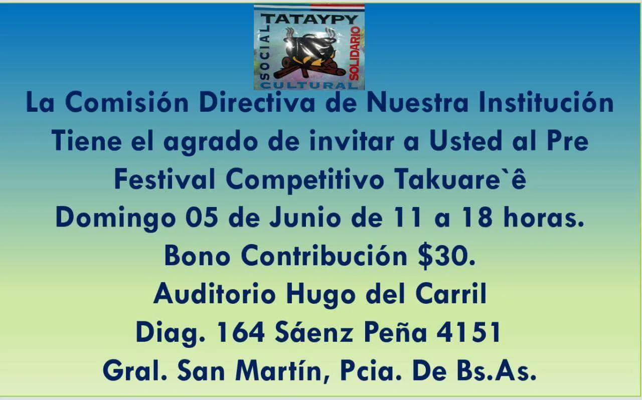 FESTIVAL DEL TAKUAREE TATAYPY