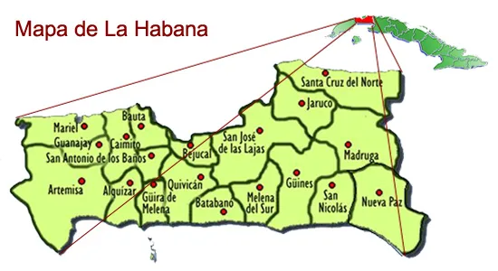 La habana mapa