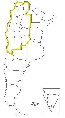 Mapa jurisdiccional del Consulado del Paraguay en Córdoba