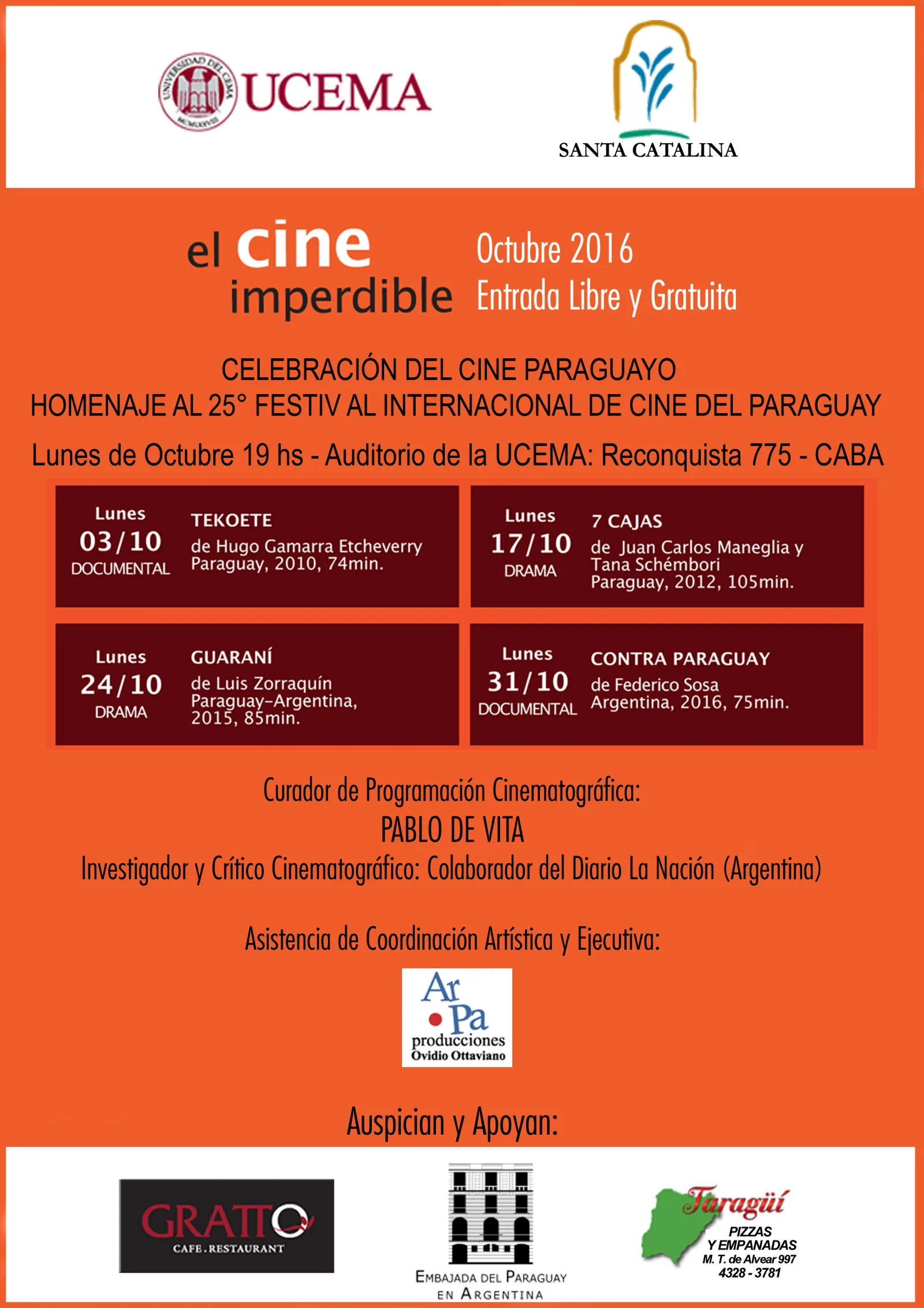 Programa Cultural - octubre noviembre
