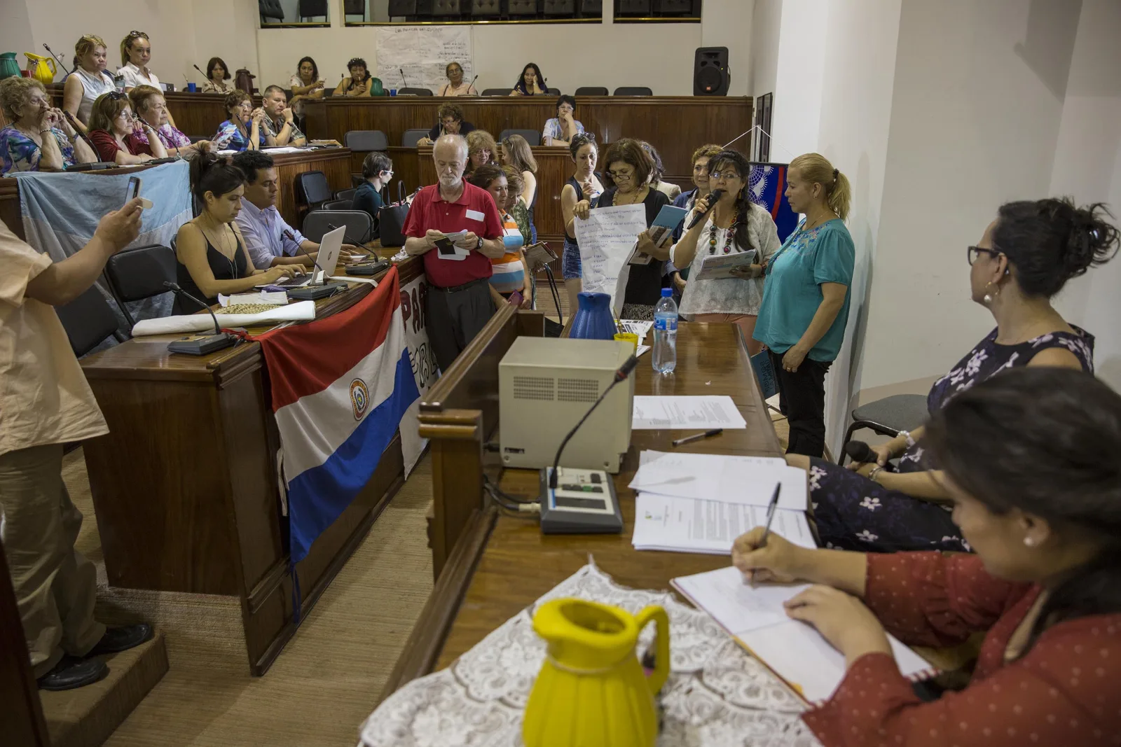 Imagen parcial del "Primer Congreso de Mujeres Migrantes" (Foto Luis Vera)