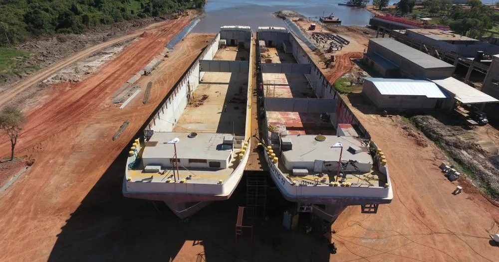 Nautic Twin o gemelos naúticos, el buque más largo del mundo (Foto: Concordia Group)