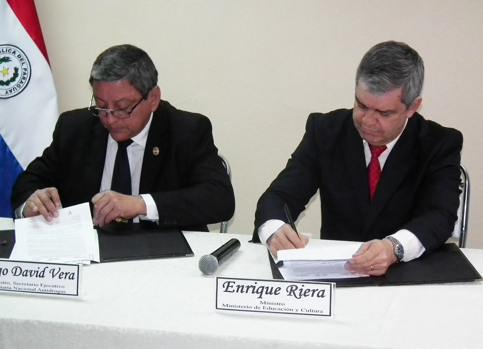 Hugo David Vera (I) y  Enrique Riera Escudero