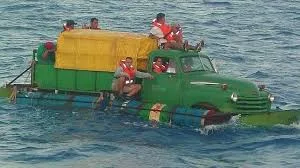 Balseros huyendo de Cuba