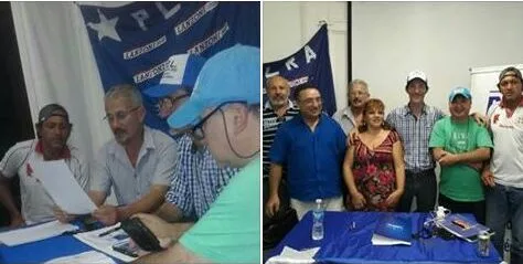 Estanislao Romero Alvarenga, presidente del Comité Central de Buenos Aires, convencionales y miembros del comité dieron su apoyo al proyecto de “concertación” (Foto. gentileza)