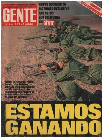 Portada de la revista Gente de la época