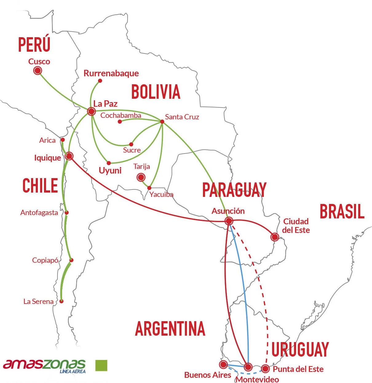 Mapa de Rutas