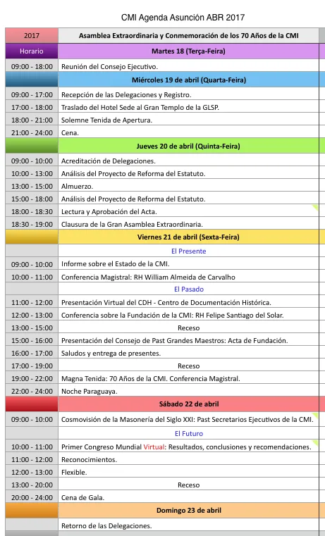 masones agenda