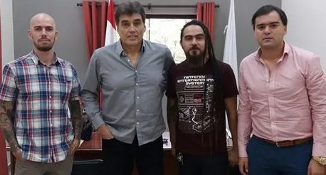 El Ministro Víctor Pecci recibió a Mauricio Román, Darío Torales y Walter Cabrera