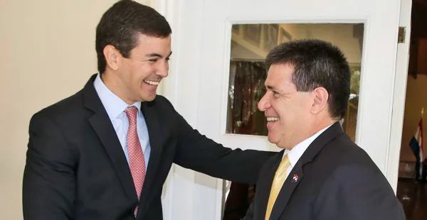 Santiago Peña y Horacio Cartes (Foto: ADNdigital.com.py)
