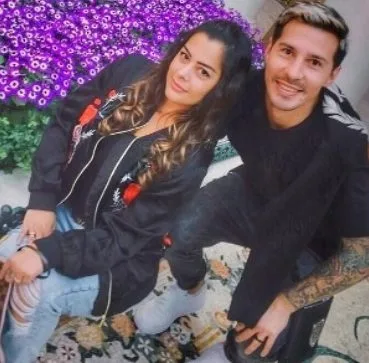 Larissa Riquelme junto a Fabbro (Foto Instagram)
